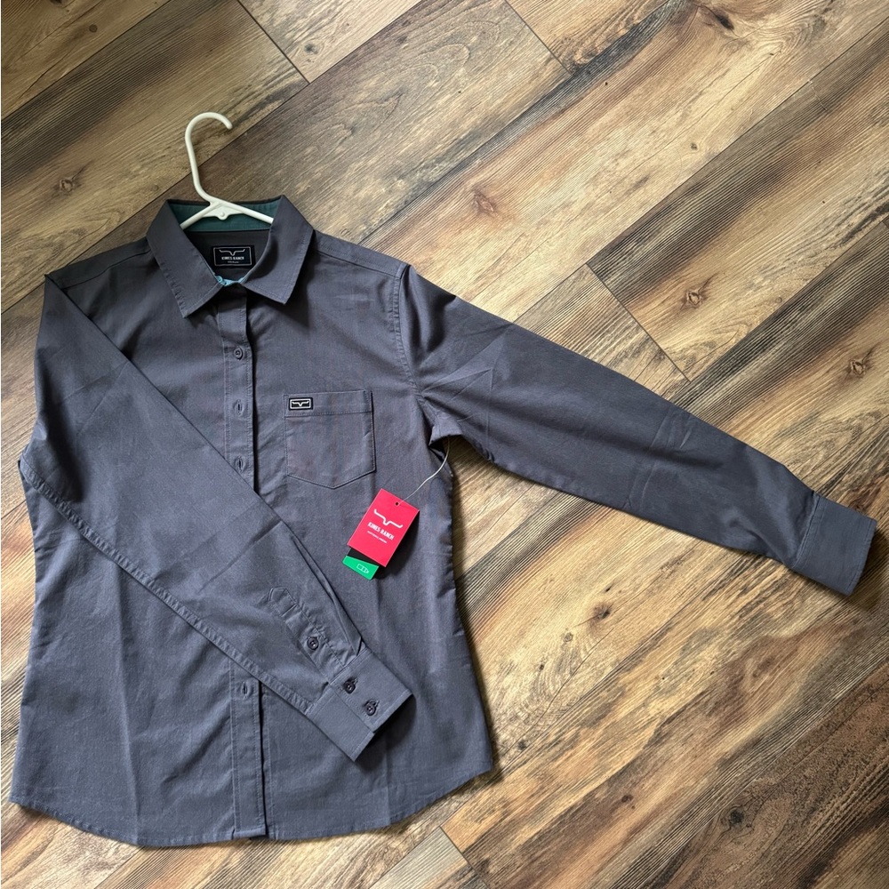 Kimes Ranch Dark Gray Button Down Shirt